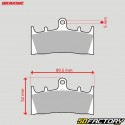 Pastiglie freno Kawasaki in metallo sinterizzato ZX Ninja 6, Suzuzki GSX R 1000 ... Braking