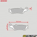 Pastillas de freno de metal sinterizado Yamaha YZ125, 250, 450, WR 450 Braking Racing