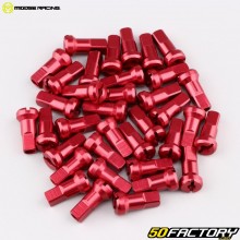 Porcas dos raios da roda Ø4.5 mm Moose Racing anodizado vermelho (conjunto de 36)