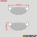 Pastiglie freno posteriori in metallo sinterizzato Yamaha Tmax 500, 530, Majesty 400 ... Braking