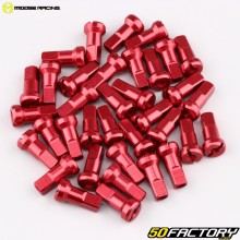 Niples de radios de rueda Ø4 mm Moose Racing anodizado rojo (juego de 36)