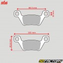 Pastillas de freno de metal sinterizado Kymco  MXU XNUMX, XNUMX, XNUMX SBS todoterreno