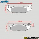 Pastillas de freno orgánicas Honda Monkey  XNUMX, CBR  XNUMX, Rieju  RSXNUMX XNUMX ... Polini