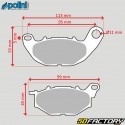 Pastillas de freno delanteras orgánicas Yamaha Xmax (Desde 2017) Polini