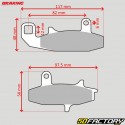 Vordere Bremsbeläge organisch Suzuki DR XNUMX, XNUMX und XNUMX Bremsen