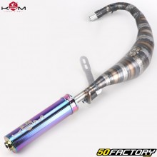 Exhaust pipe AM6 Minarelli KRM Pro Ride 50/70cc neo-chrome