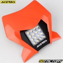 Scheinwerfermaske KTM EXC, EXC-F (ab 2024) Acerbis VSL mit orangefarbenen LEDs