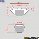 Organic front brake pads Gilera Stalker,  Storm,  Piaggio,  Rieju... EBC