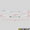 Guidon cross alu Honda CRF 50 noir Ø22 mm