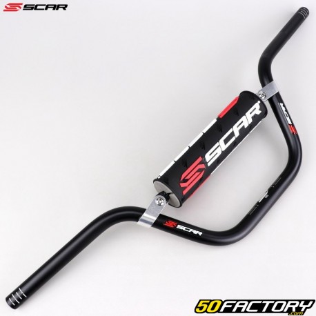 guiador Ã˜22 mm Scar S² Pit bike preta com espuma preta