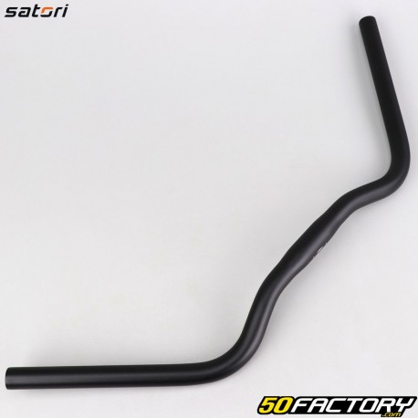 Manillar de bicicleta de aluminio Ø25.4 mm Satori Melange Low 610 mm negro