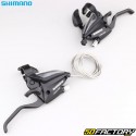 Shifters with Shimano ST-EF500 3x7 speed bicycle brake levers