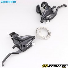 Manetas de cambio con manetas de freno de bicicleta Shimano ST-EFXNUMX XNUMXxXNUMX velocidades