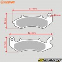 Original Keeway RKF-, RKV- und TX-Bremsbeläge vorne