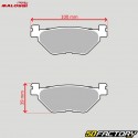 Organic brake pads Yamaha TDM 900, V Max 1700 ... Malossi