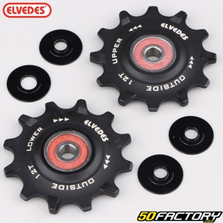 Bicycle rear derailleur pulleys type Sram X01, XX1... Elvedes (2x12 teeth)