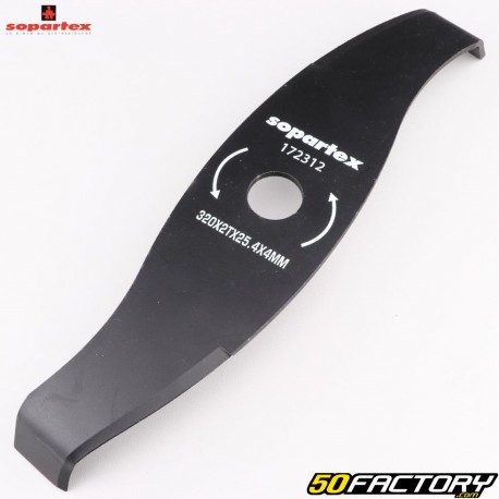 Brush cutter blade for brambles 2 teeth Ø320 mm (bore 25.4 mm, thickness 4 mm) Sopartex