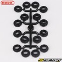 Bicycle rear derailleur pulleys with Elvedes plastic spacers (2x10 teeth)