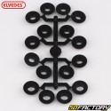 Bicycle rear derailleur pulleys with Elvedes plastic spacers (2x10 teeth)