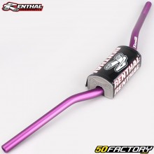 Guidon Ø28 mm Renthal Fatbar 827 Villopoto/Stewart Modern Retro violet avec mousse