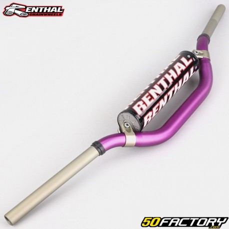 guiador Ã˜22 mm Renthal MX 966 Palheta/Windham Moderno Retro roxo com musgo