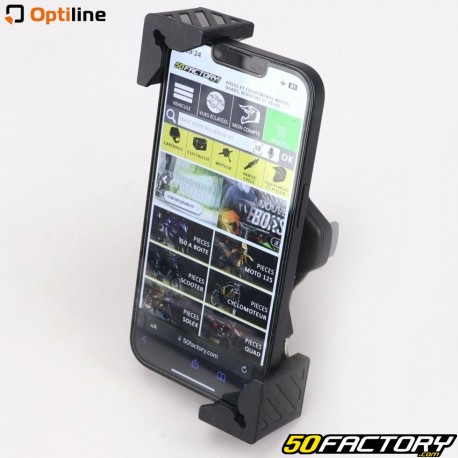 Halterung Smartphone oder GPS Case Universal mit Montagesatz am Hauptzylinder XNUMX-XNUMX mm Titan Brake Optiline