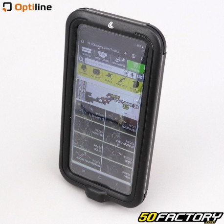 Suporte para smartphone ou GPS Mala universal com fixação para guiador Ø22-32 mm Titan Bike Optiline