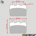 Green type organic rear brake pads karting Righetti Ridolfi MA20