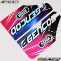 Kit decorativo Rieju  MRT 50 (desde 2022), MRT 125 (desde 2021) Gencod brillo holográfico rosa