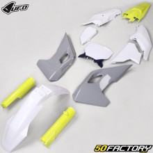 Complete plastic kit Husqvarna FC 250, 350, 450, TC 125... (2023 - 2024) UFO gray, white and yellow