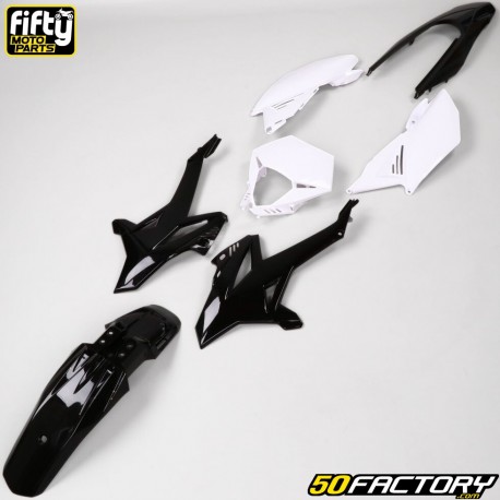 Kit carénages Beta RR 50 Motard (2011 - 2020) Fifty noir et blanc