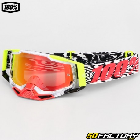 Gafas 100% Racecraft 2 Pantalla Engal rojo iridio