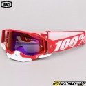 Gafas XNUMX% Racecraft  XNUMX pantallas rojas de iridio rojo y azul