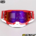 Gafas XNUMX% Racecraft  XNUMX pantallas rojas de iridio rojo y azul