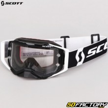 Crossbrille Scott Prospect Sand Dust LS schwarz-weiß mit klarem Visier