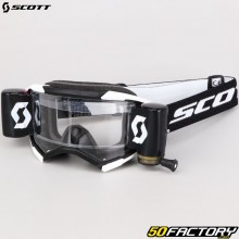 Gafas Scott Fury WFS roll-off blanco y negro lente transparente