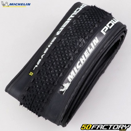 Pneu de bicicleta XNUMXxXNUMXC (XNUMX-XNUMX) Michelin Power  Gravel Competition Line TLR com soft clinchers