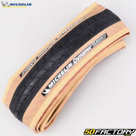 Bicycle tire XNUMXxXNUMXC (XNUMX-XNUMX) Michelin Dynamic Classic  beige sides with soft rods