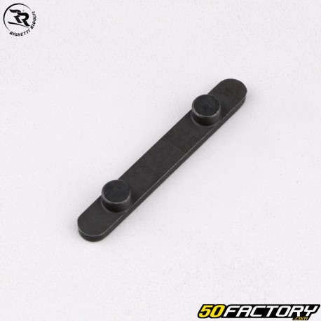 Chave com 2 pinos para eixo 8x7x60 mm, Ø7.4 mm, altura 3.2 mm, distância entre eixos 34 mm Righetti Ridolfi karting