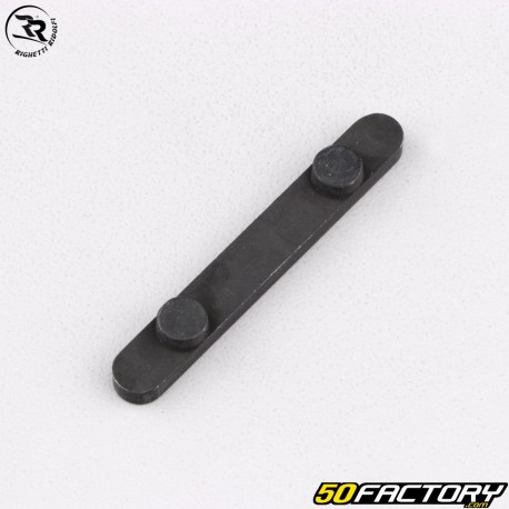 Chave com 2 pinos para eixo 8x7x60 mm, Ø7.4 mm, altura 4 mm, distância entre eixos 34 mm Righetti Ridolfi karting