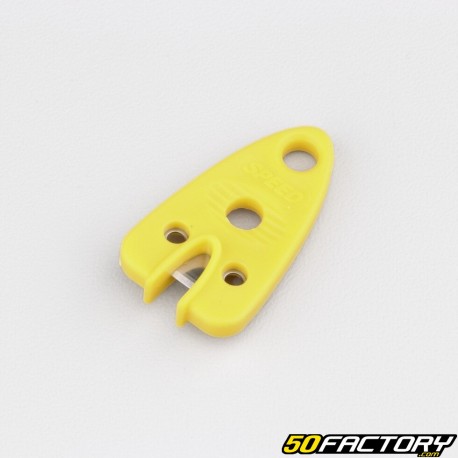 Yellow plastic brush cutter line cutter