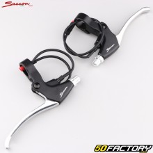 Black and gray E-Bike Saccon front and rear brake handles