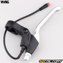 Black and gray E-Bike Wag Bike front and rear brake handles