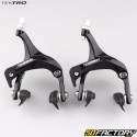 Black Tektro “road” bike front and rear brake calipers