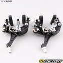 Black Tektro “road” bike front and rear brake calipers