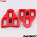 SPD-SL cleats for automatic &quot;road&quot; bicycle pedals, Look Delta type 9° Vélox red