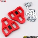 SPD-SL cleats for automatic &quot;road&quot; bicycle pedals, Look Delta type 9° Vélox red
