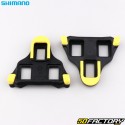 SPD-SL cleats for Shimano SM-SH11 6° “road” bicycle automatic pedals, yellow