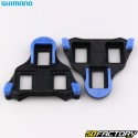 Cunhos SPD-SL para pedais automáticos de bicicleta Shimano SM-SH12 2° “estrada”, azul
