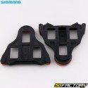 Calas SPD-SL para pedales automáticos de bicicleta Shimano SM-SHXNUMX XNUMX° “carretera” rojas